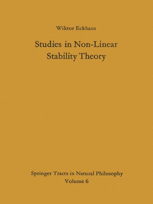 cover image of Studies in Non-Linear Stability Theory